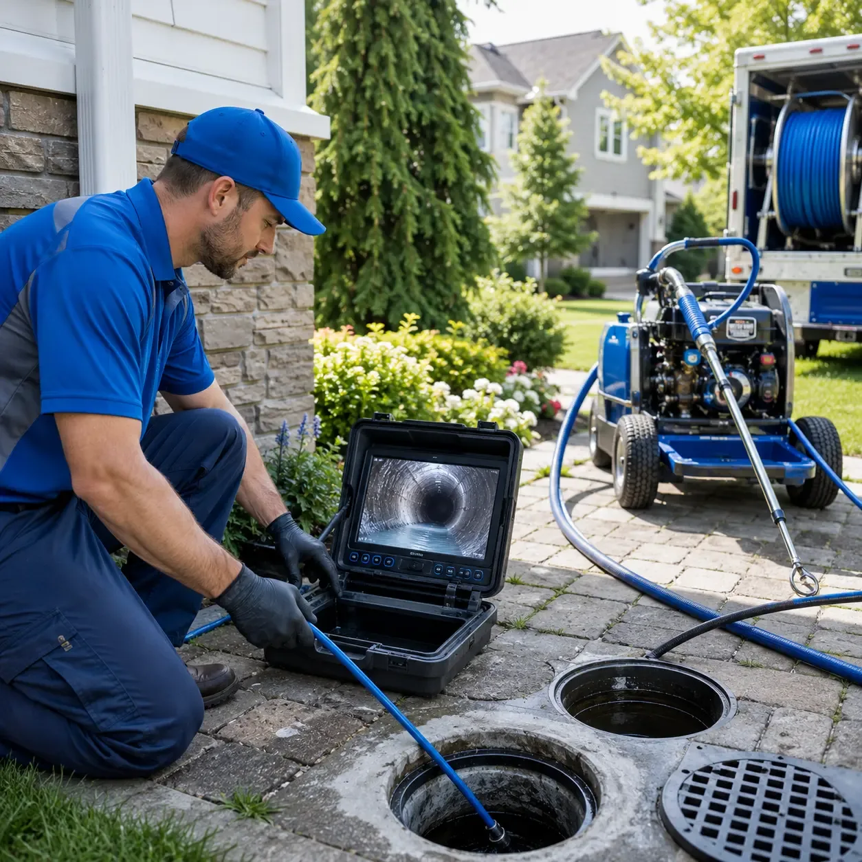 Outdoor drain cleaning professionals serving New Vienna, OH