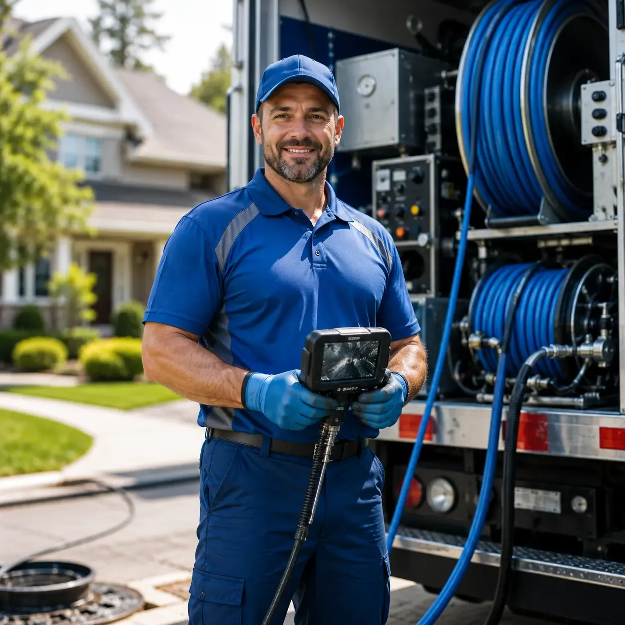 Local outdoor drain cleaning specialists in New Vienna, OH